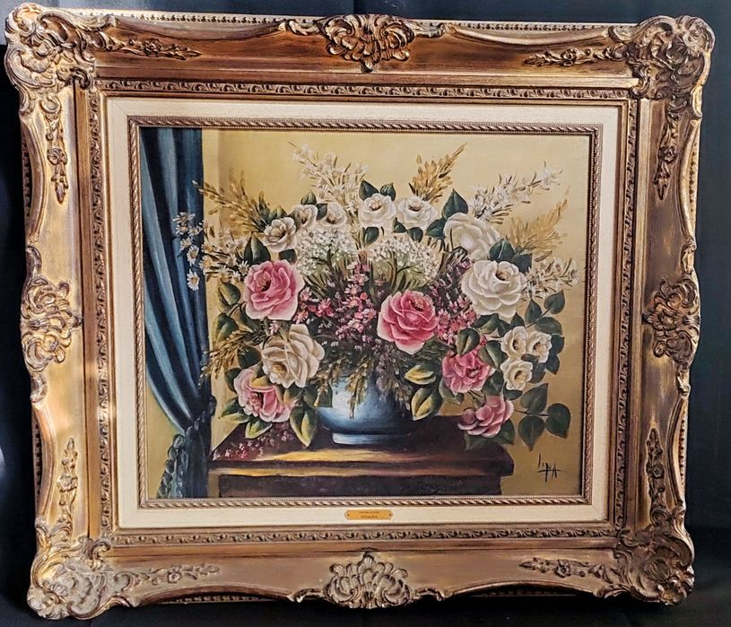 Várias pinturas a óleo s/ tela; Assinados e emoldorados