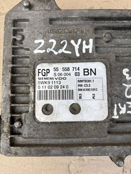 Блок управління двигуном Opel 2.2 Z22YH Vectra C Signum Zafira