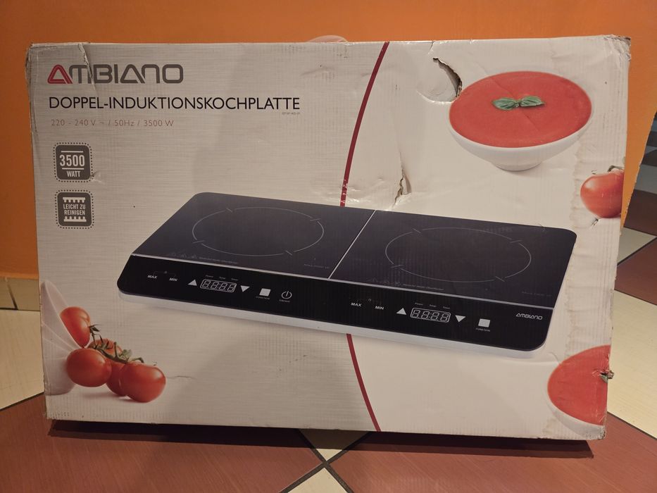Płyta indukcyjna kuchenka dwupalnikowa 3500 W  timer Ambiano