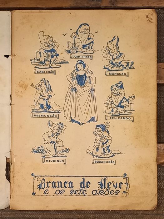 Caderneta completa Branca de Neve e os 7 anoes 1952
