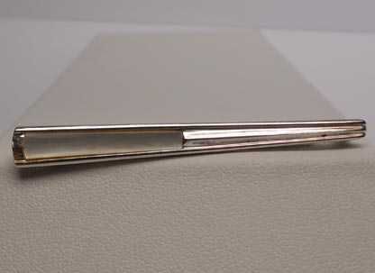 Srebrna spinka do krawata z masą perłową VINTAGE