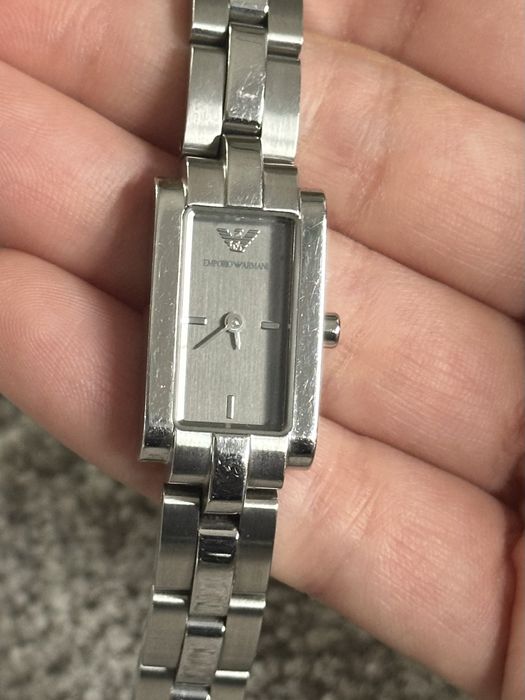 Relógio prateado Emporio Armani