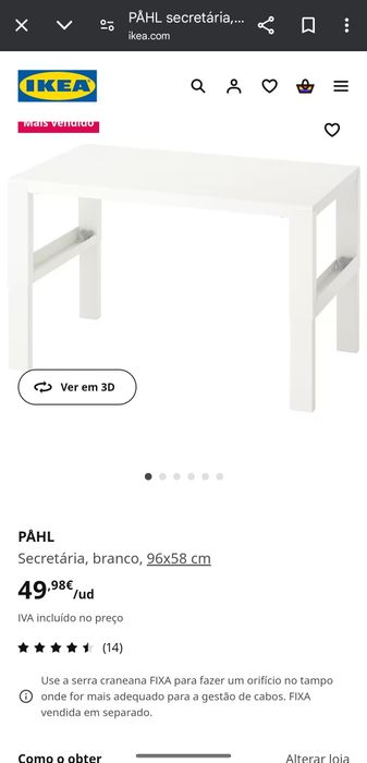 Secretaria ikea de Criança PAHL