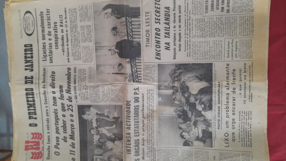 Jornais antigos O Primeiro de Janeiro