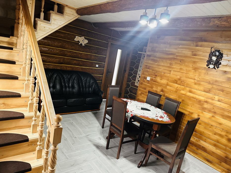 Деревяний будиночок біля термальних вод Косино