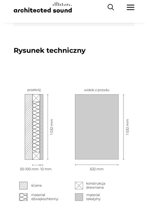 Studyjne panele akustyczne dźwiękochłonne Up-Sorber Panel NOWY 2sztuki