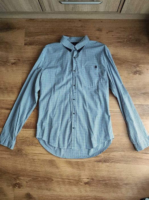 Elegancka męska koszula w kratę XL Slim Fit