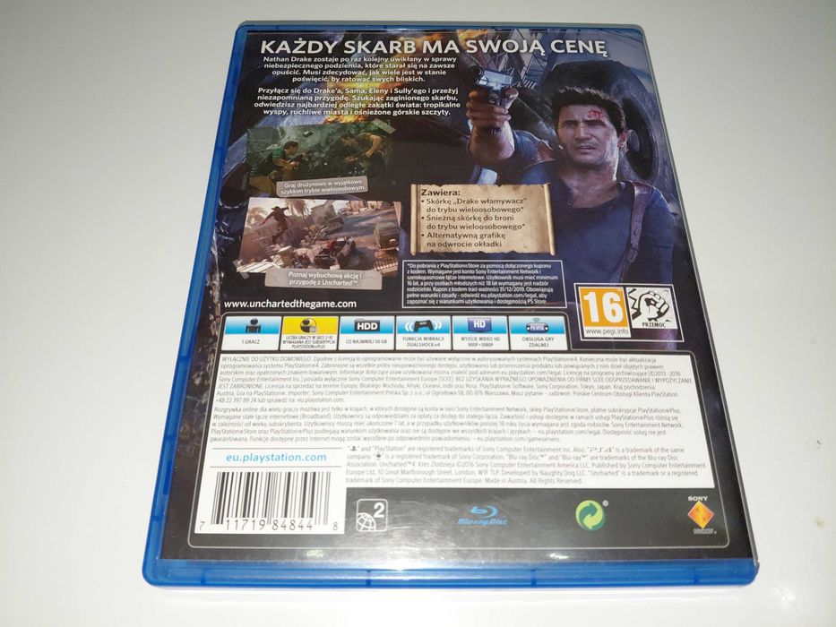 ps4 UNCHARTED 4 WYDANIE PREMIUM mówią po polsku fabułą łowcy skarbów