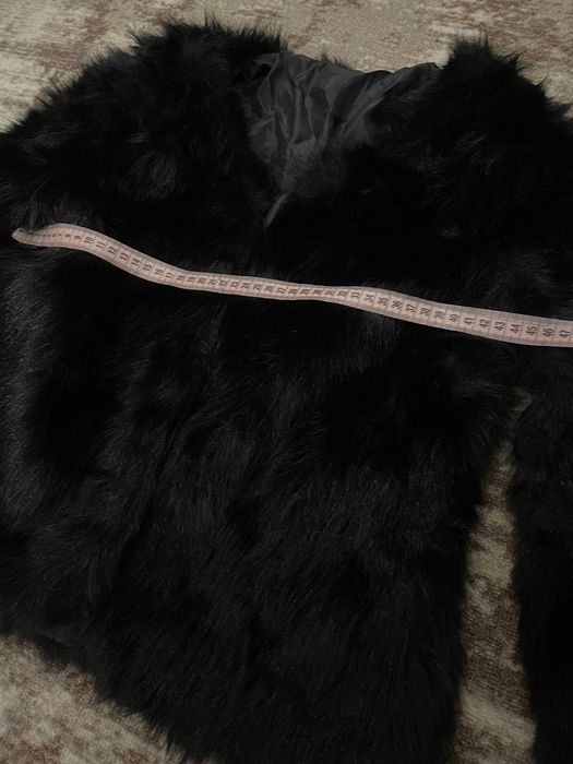 Еко шуба тонка демісезона осіння весняна коротка шубка чорна