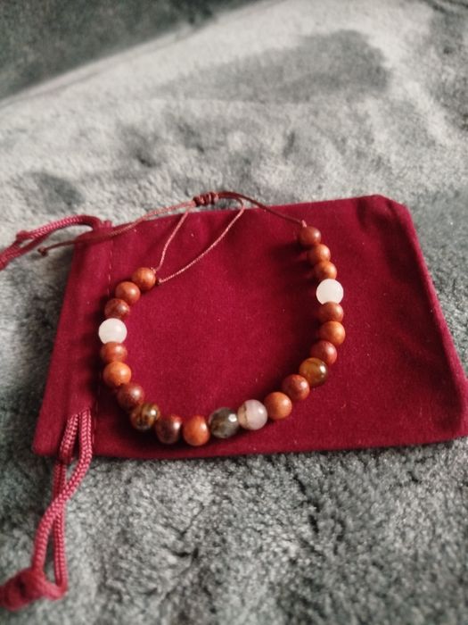 Perlowiec japoński jadeit sokole, tygrysie bawole oko bransoletka