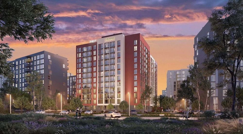 Простора 1-к квартира 44,06 м² у ЖК Evening | від забудовника