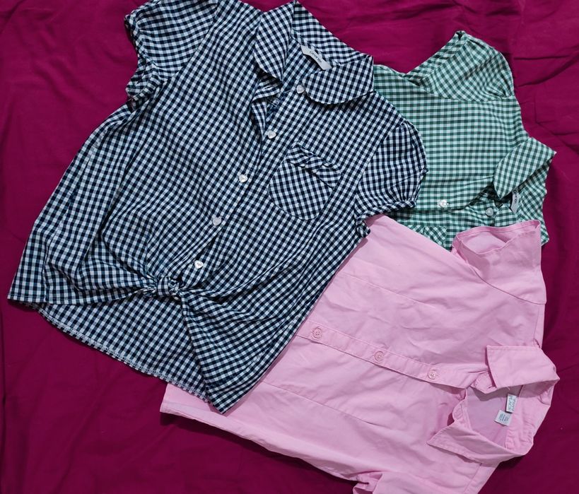 Гарні блузи  рубашки х/б 7-8 років , блузка, рубашка