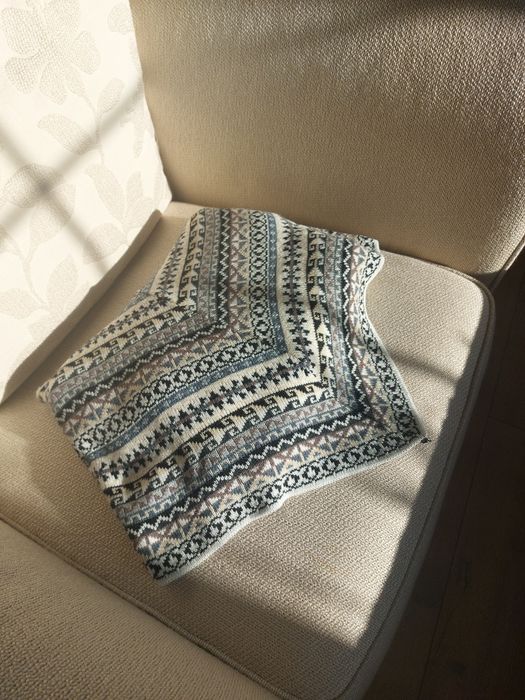 Ponczo z alpaki z Peru