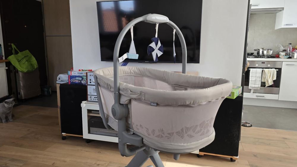 Chicco z materacem baby hug 5w1 pro dostawka łóżeczko niemowlęce