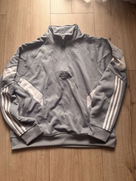 Bluza half zip niebieska