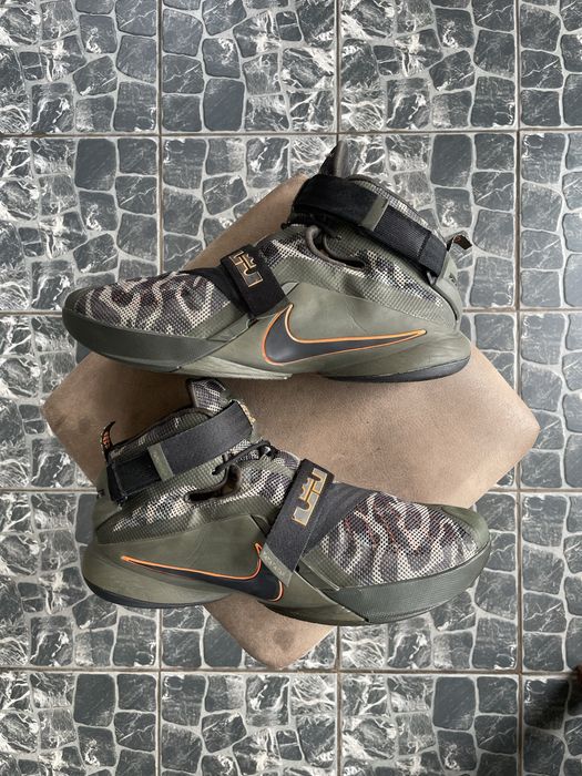 Баскетбольні кросівки Nike Lebron Soldier 9 Premium Camo | Кросівки Найк Леброн ОРИГІНАЛ