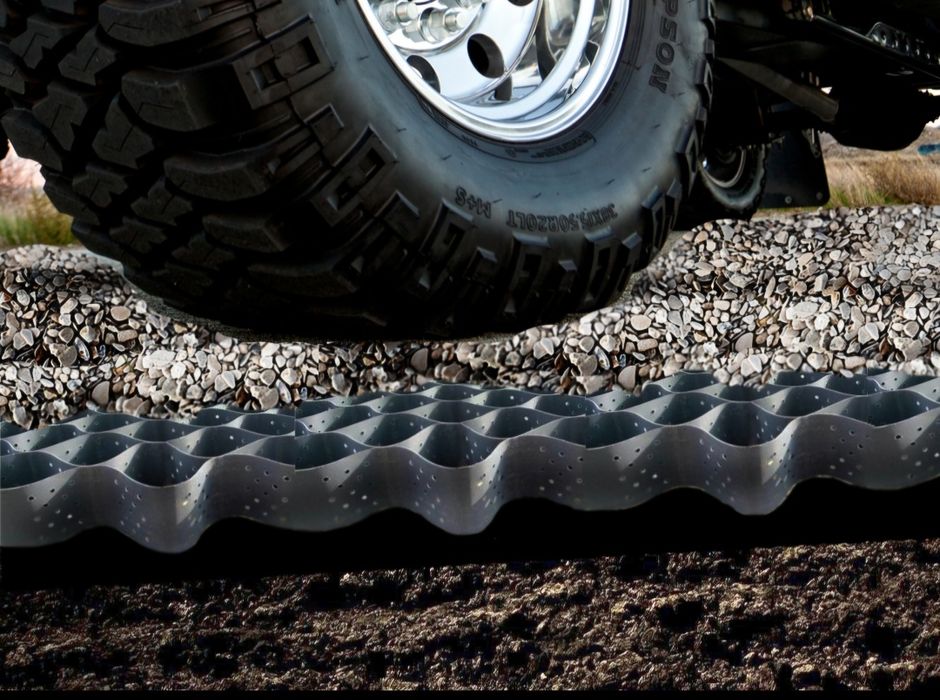 Geokrata na skarpę na parking geosiatka 2,5cm