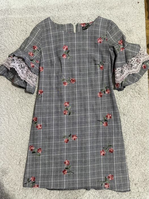 Женское платье в клетку