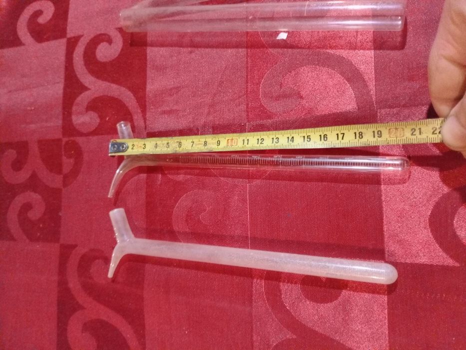 Tubos de testes de azeite com marca