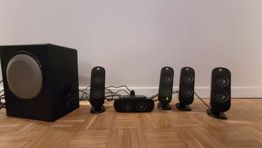 Zestaw głośników Logitech X-530 5.1 – sprawne