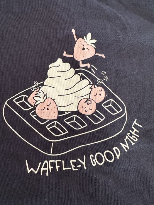 Bluzka damska z krótkim rękawem granatowa nowa