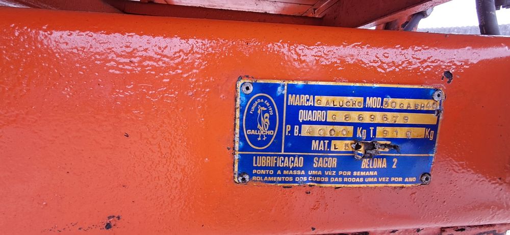 Reboque agrícola Galucho 4000 Kgs