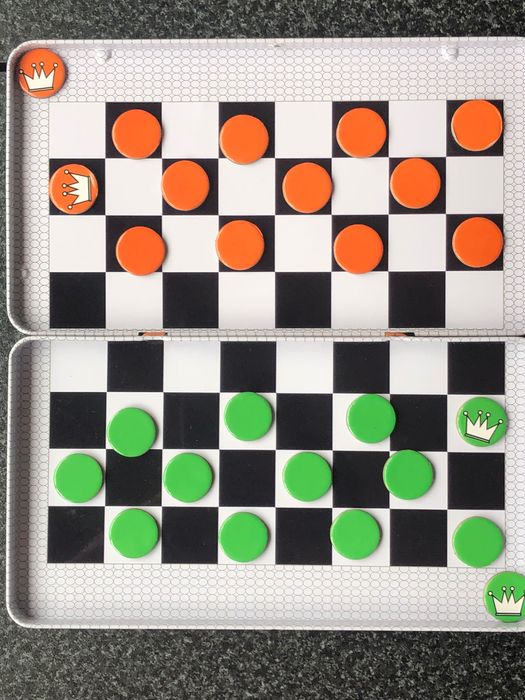Jogo de xadrez magnético portátil (oferta de jogo Damas)