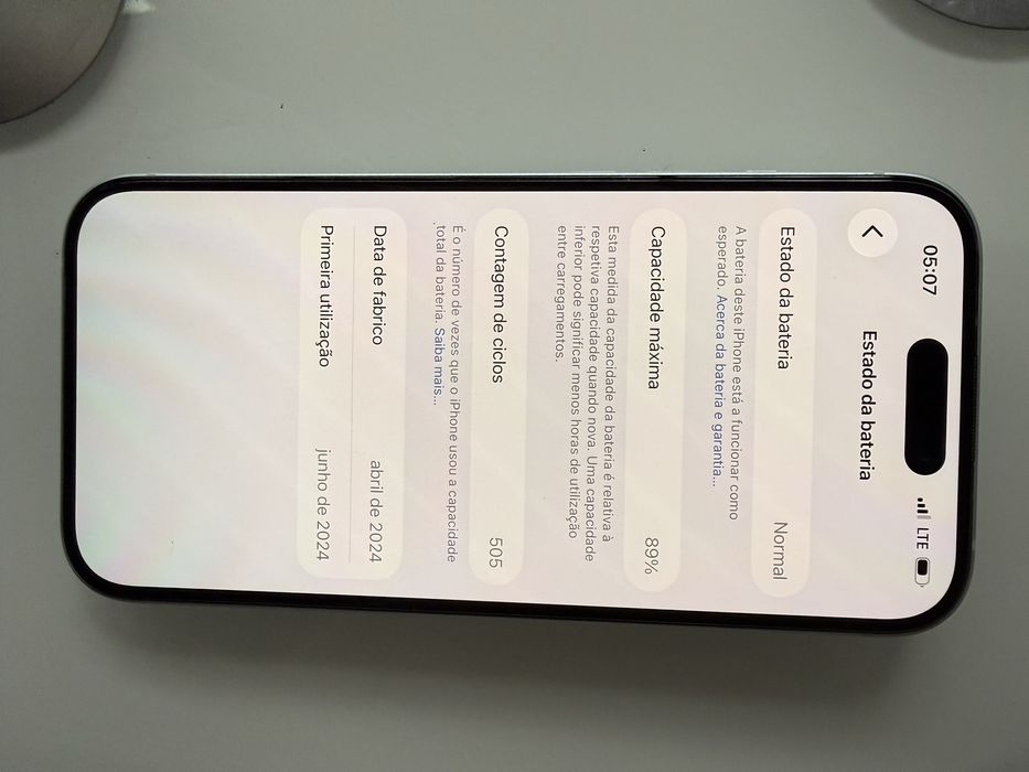 iPhone 15 256GB，Quase novo