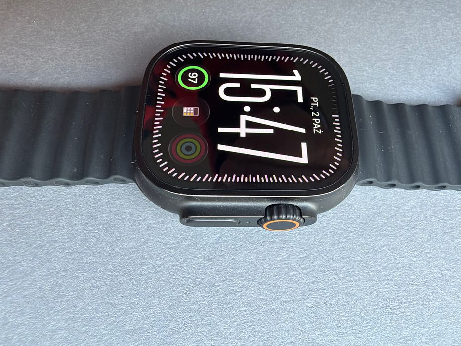 Apple Watch Ultra 2 49 mm Black Titanium – stan bardzo dobry, bateria 92%