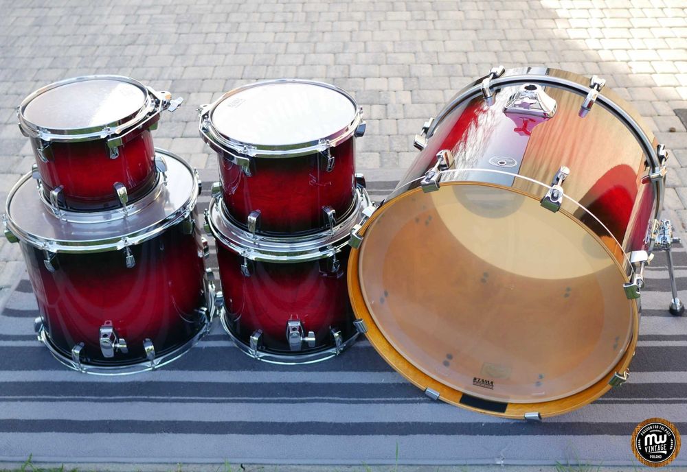 ‼️ Perkusja Tama Silverstar Custom 22”, 10”, 12", 14", 16" Red Black‼️