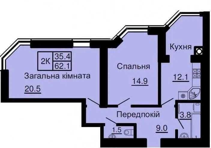 2 кімнатна квартира з документами ЖК Софія Нова Новосілки Київ Теремки