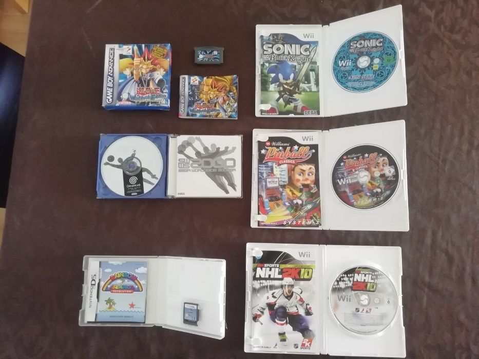 Jogos Wii, Gamecube, PSP, Dreamcast, Nintendo DS e Gameboy Advance