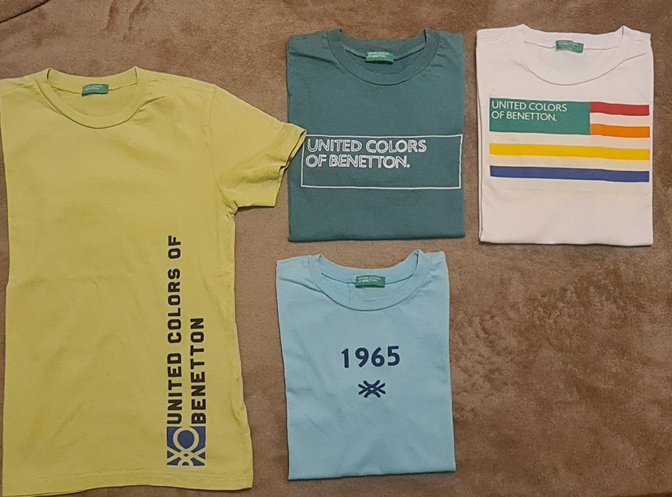 5 t-shirts benetton + 1 sweat 8/9 anos