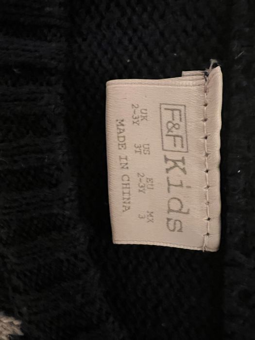 Sweter świąteczny F&F, światełko LED, rozm. 98 cm