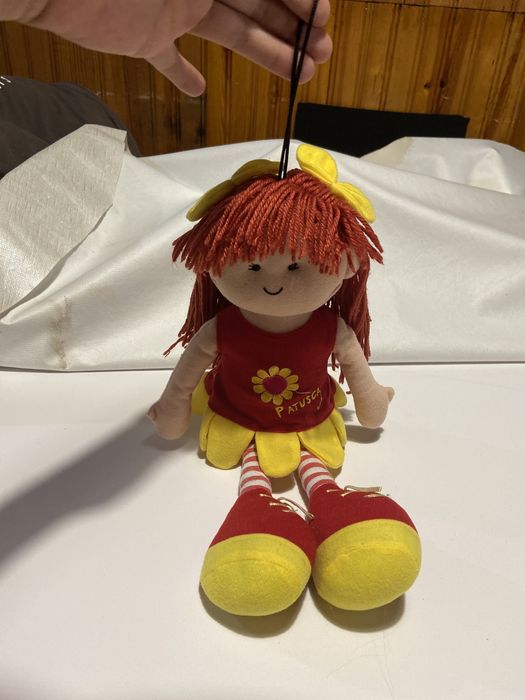 boneca   tecido laranja