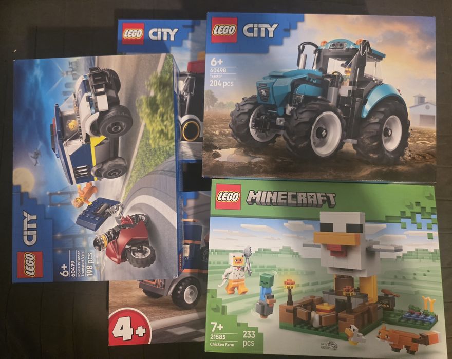 LEGO City + Minecraft NOWE 5 zestawów | 60479 60488 60491 60498 21285 | Okazja