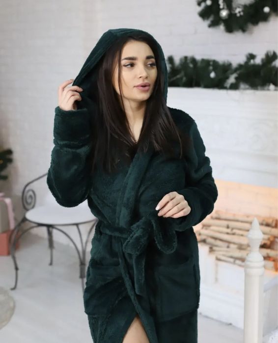 Женский махровый халат больших размеров, батальні жіночі халати