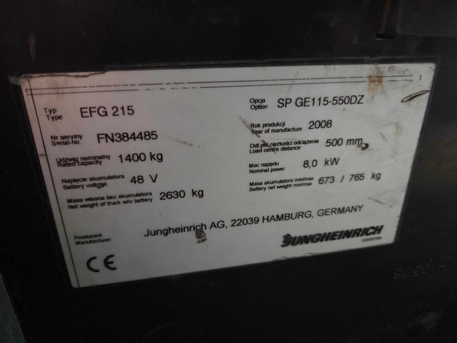 wózek widłowy elektryczny