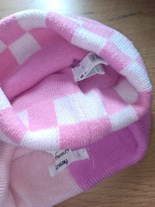 2 czapki różowe S Sinsay 52/54