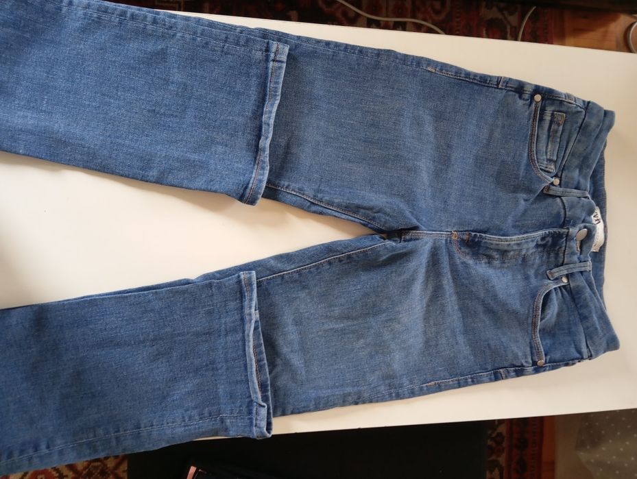 Calças 36 elásticas cintura subida Zara