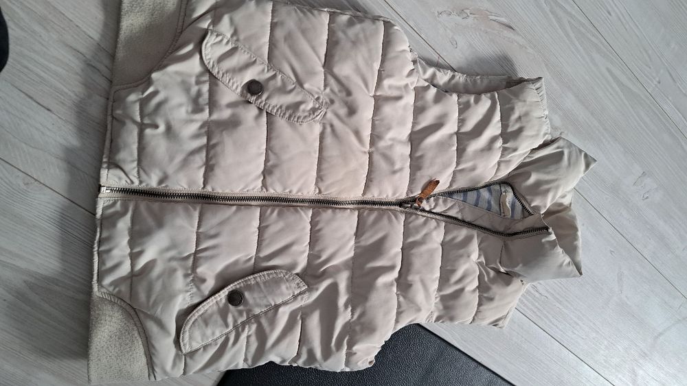 Beżowy bezrekawnik kamizelka h&m xs 34 160
