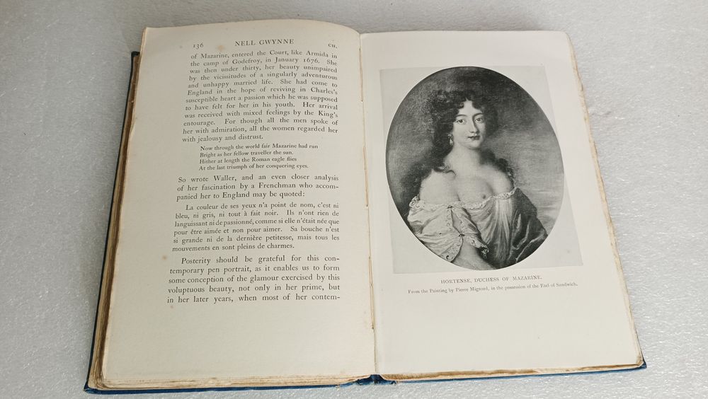 Raro livro de 1924 NELL GWYNNE por  Arthur Irwin Dasent