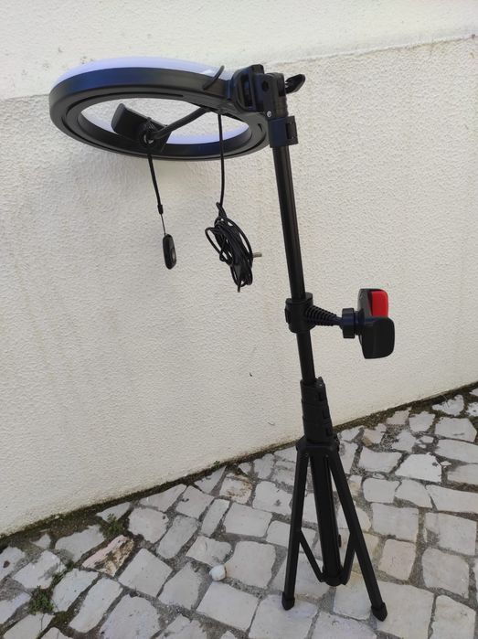 Anel de LED de 10 polegadas com tripé ajustável