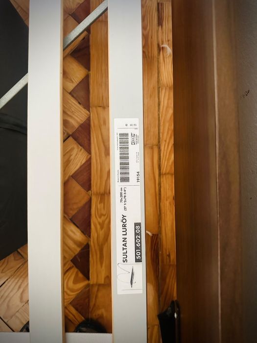 Cama Casal Completa IKEA – Estrutura + 2x Estrado Sultan Lurøy + Colchão Sultan