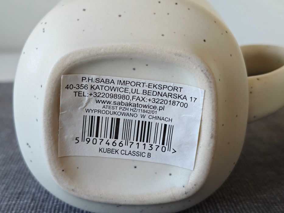 Nowe Kubki Ceramiczne Nakrapiane (Komplet 2 szt.)