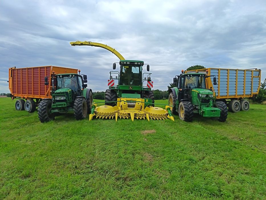 Usługa Koszenie kukurydzy kiszonka John deere sieczkarnia
