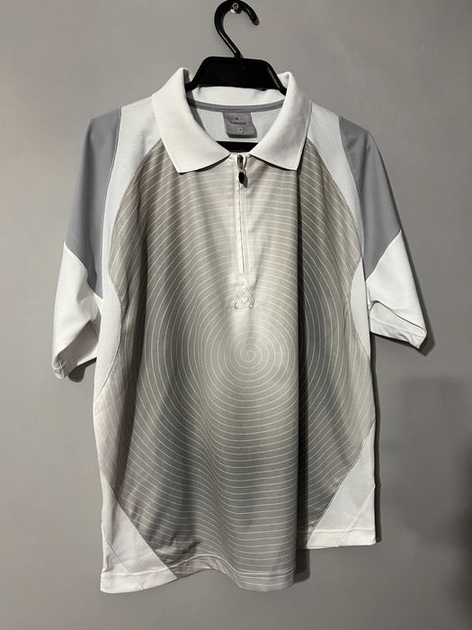 Koszulka T-shirt Polo Half ZIP Vintage Le coq sportife Rozmiar S