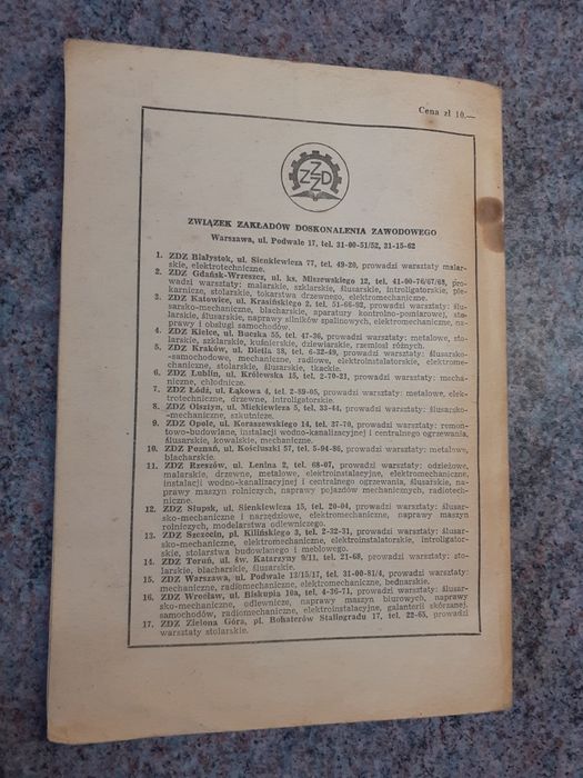 Bohdan Beuth - Materiałoznawstwo odzieżowe [WPLiS 1967] spis treści