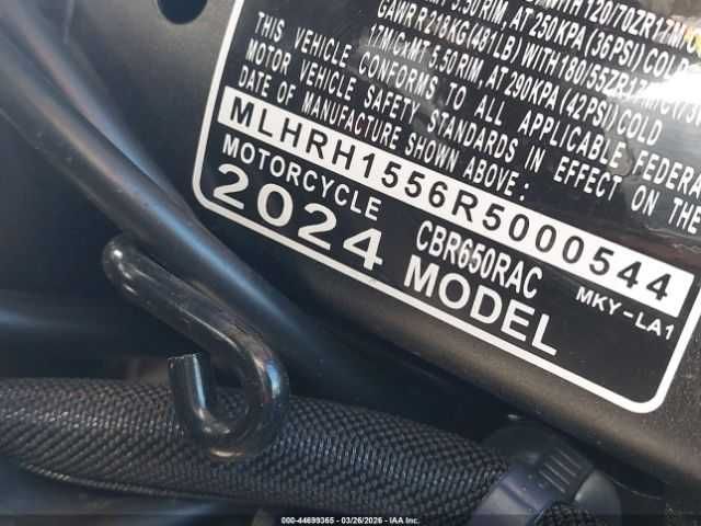 2024 HONDA CBR650 R сбр650