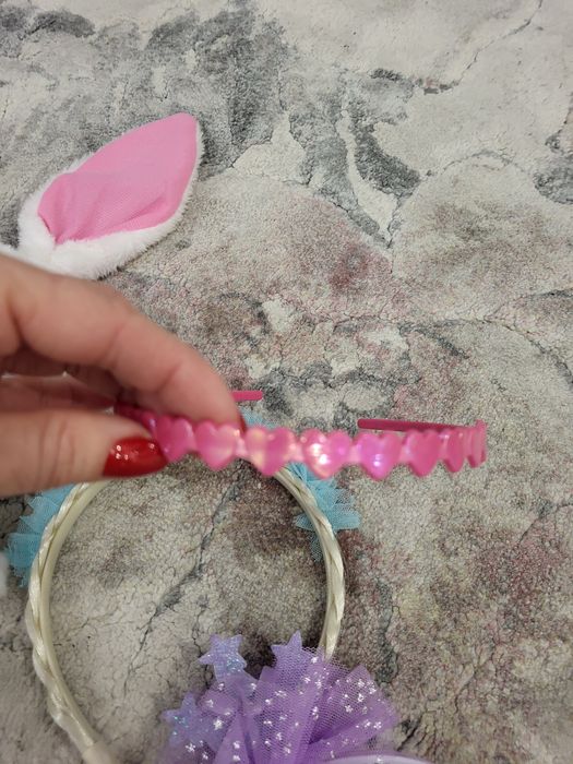 Opaska dziewczęca z motywem Anny i Elsy jak nowe szt. 4